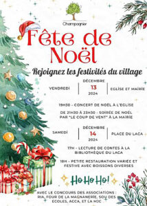 fete de noel 2024 avec la mjc de champagnier